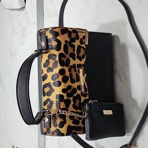 Dune London Genuine Calf Hair Leather Shoulder Bag